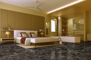 Brown Emperador Luxury Marble Bedroom