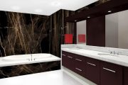 Bronzite Marble Bathroom